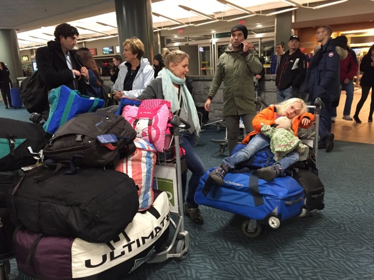 Little Molly is quite exhausted upon arrival in Vancouver after a 21 hour journey door to door.