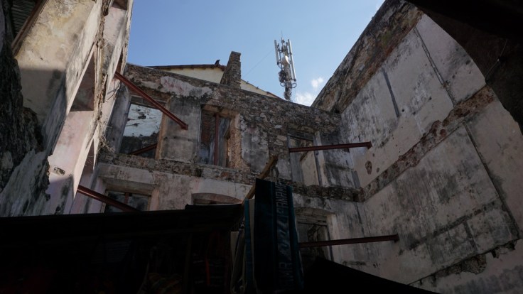 Mobile phone tower in Casco Viejo