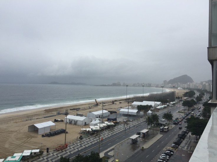 Olympic Volleyball pitch at the Copacabana