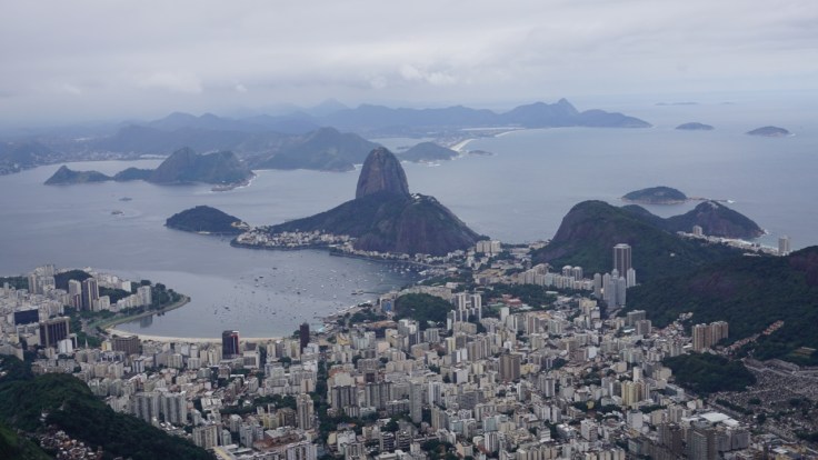 Sugarloaf Mountain seen from Corcovado